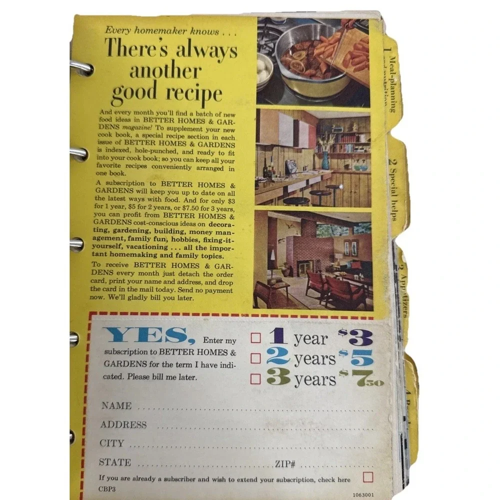 Better Homes And‎ Gardens New Cookbook Vintage 1953